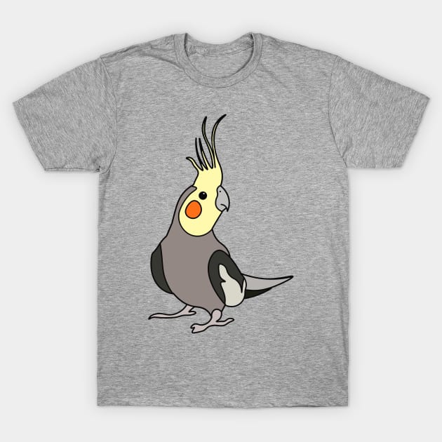 Cockatiel Bird Lover T-Shirt by charlescheshire